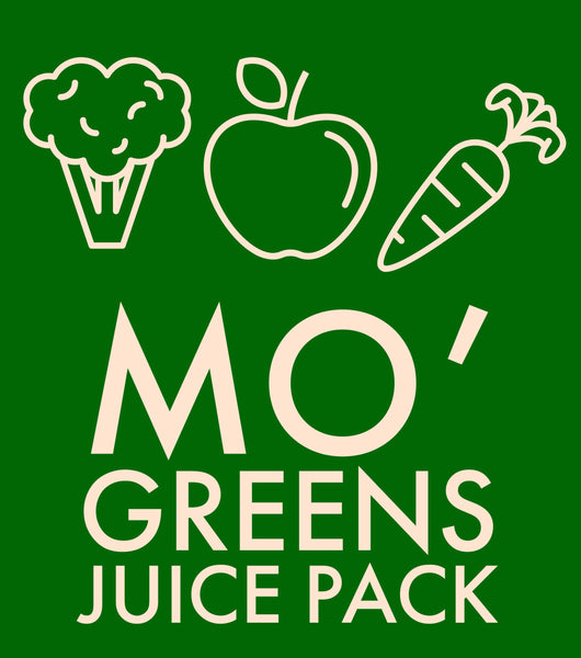 Mo' Greens Juice Pack (6 juices + 5 wellness shots) – Blend of Soul